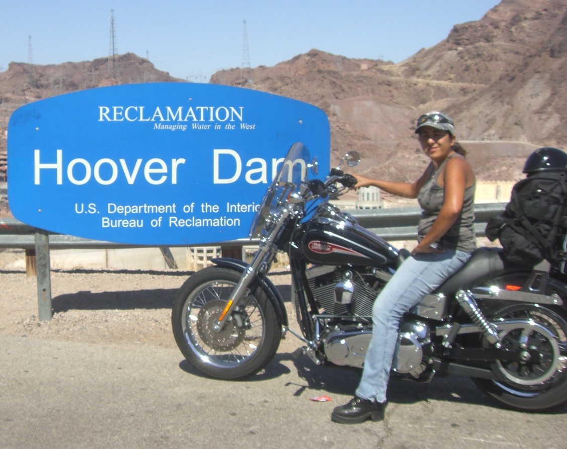 Profile of a Female Motorcyclist Meet Rania - Hoover Dam