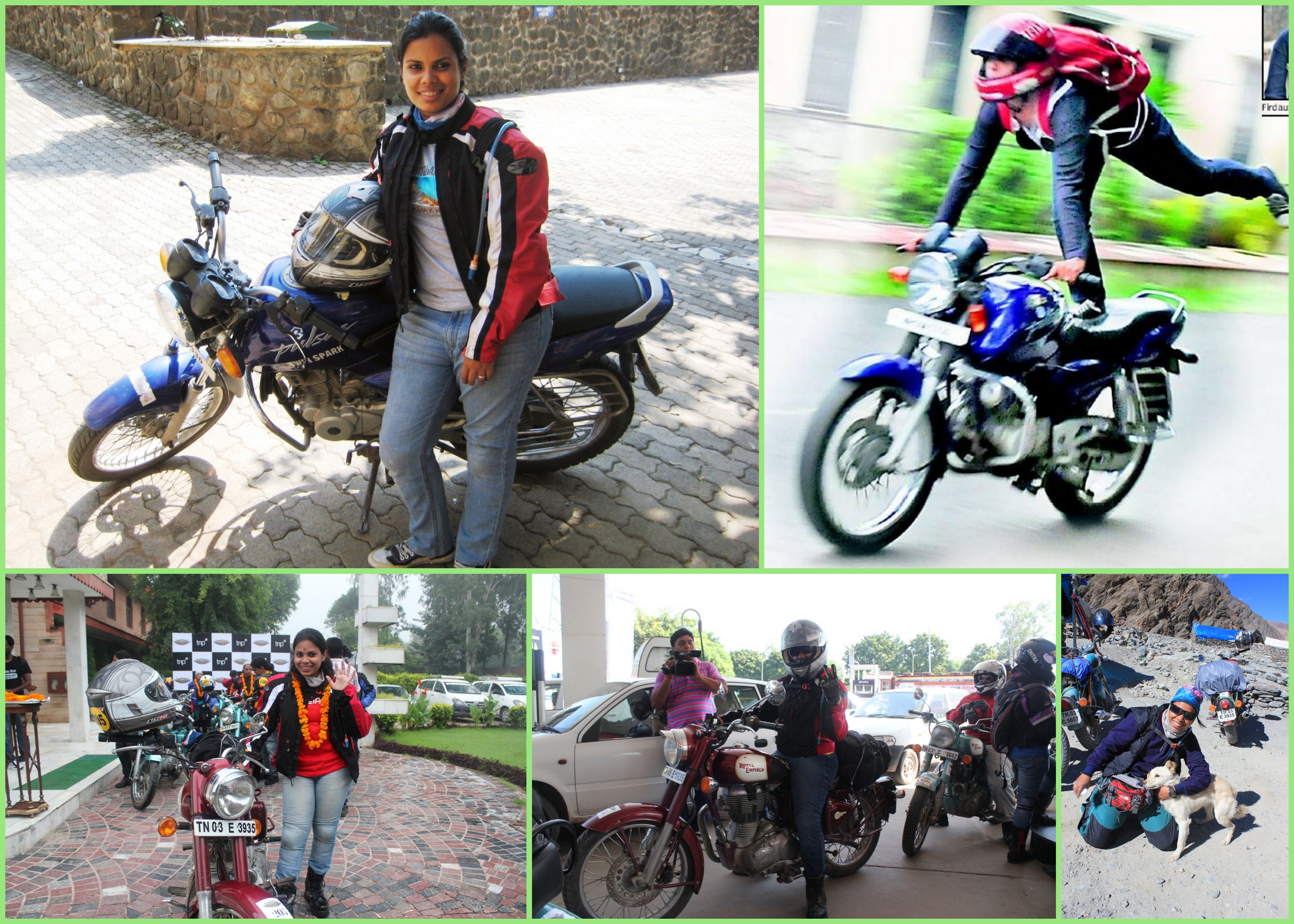 Profile of a Female Motorcyclist Meet Firdaus - photo collage