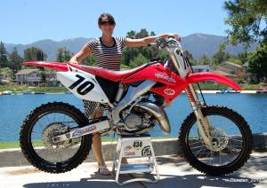 Jen and her CR125
